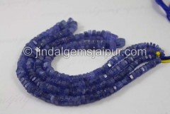 Tanzanite Step Cut Roundelle Beads